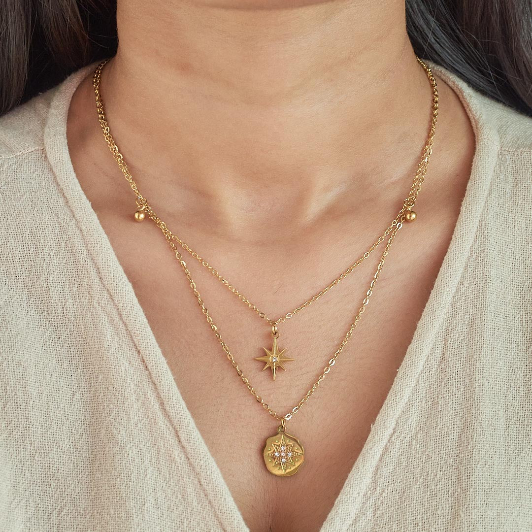 Multi Layered Star Necklace