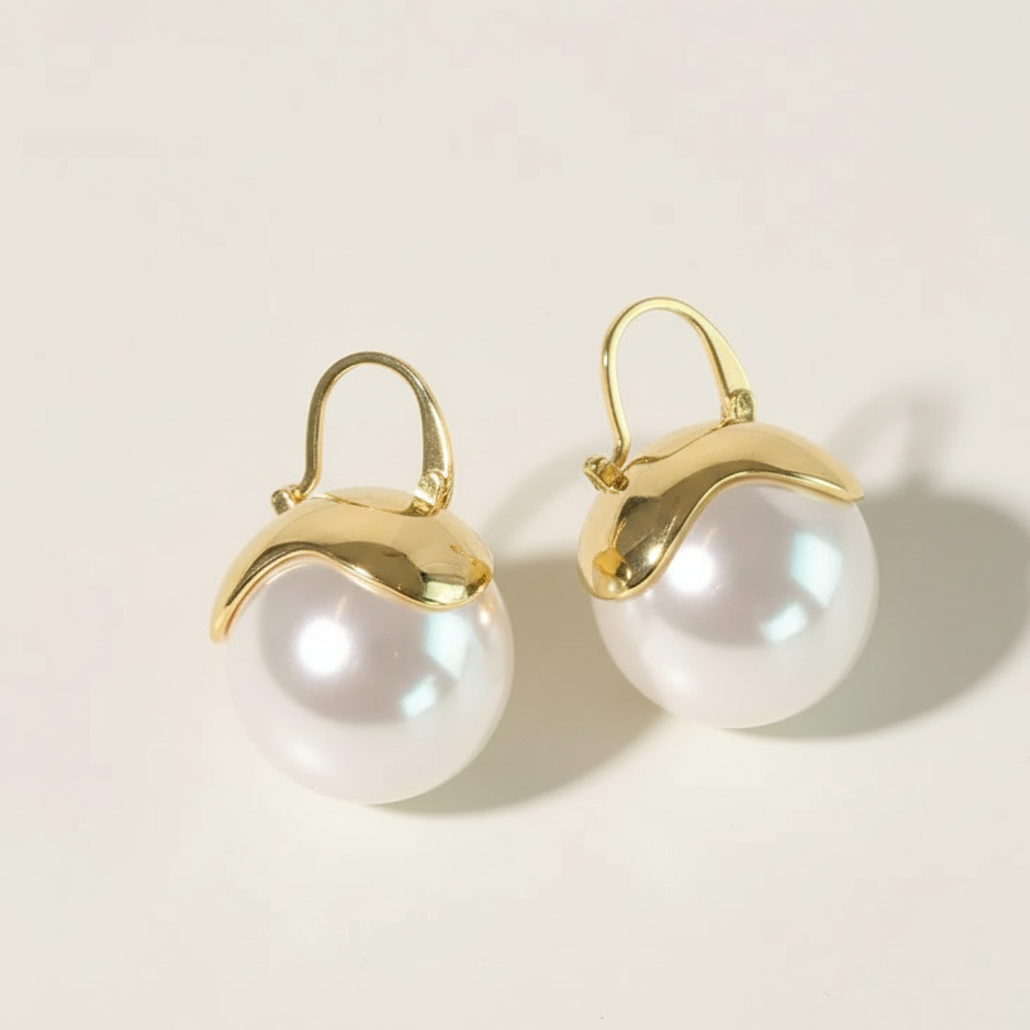 Sea Pearl Drop Earring
