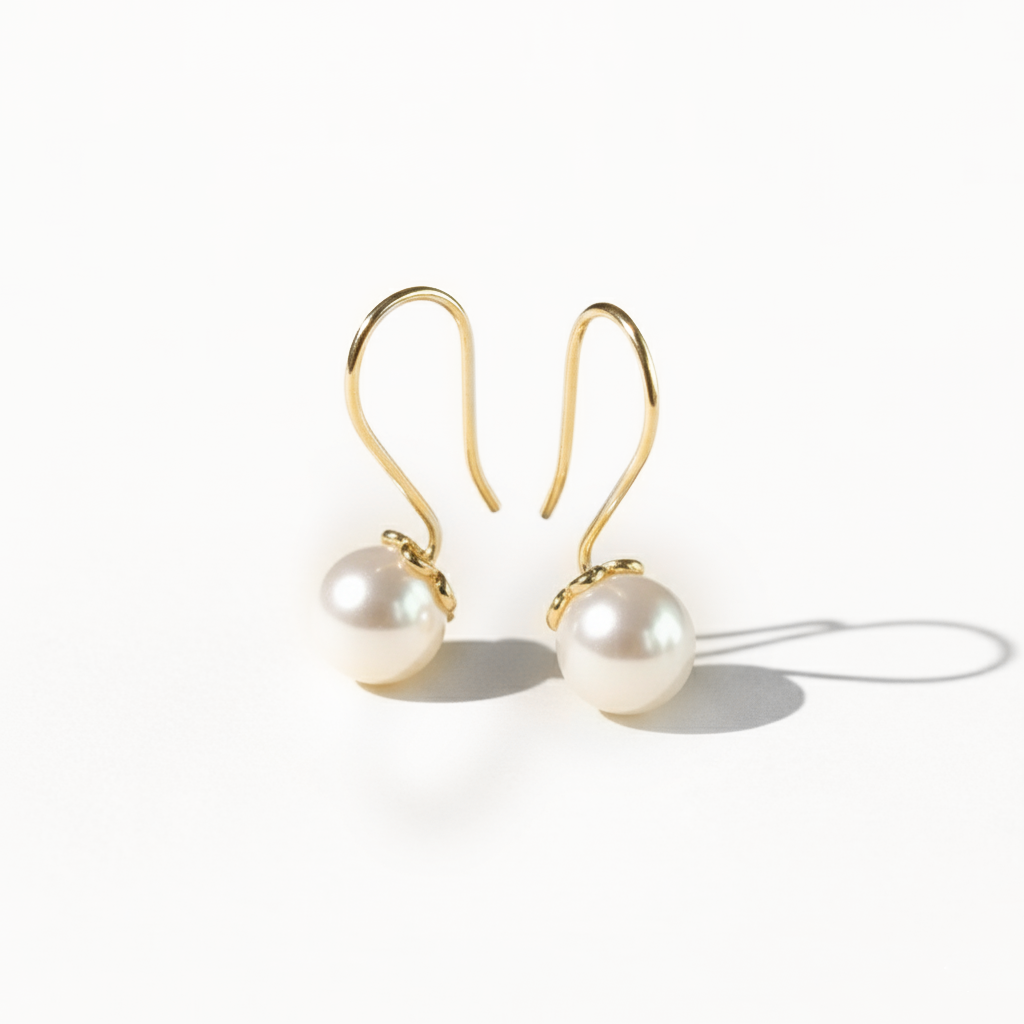 Elegant Pearl Drop Earrings