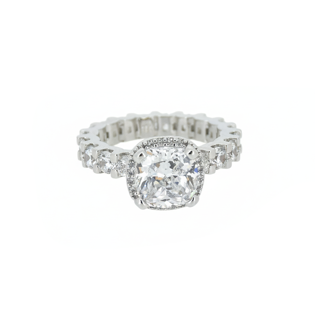 Pave Diamond Ring Set