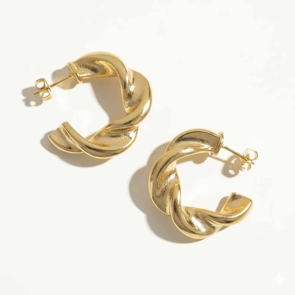 Twisted Hoop Earring