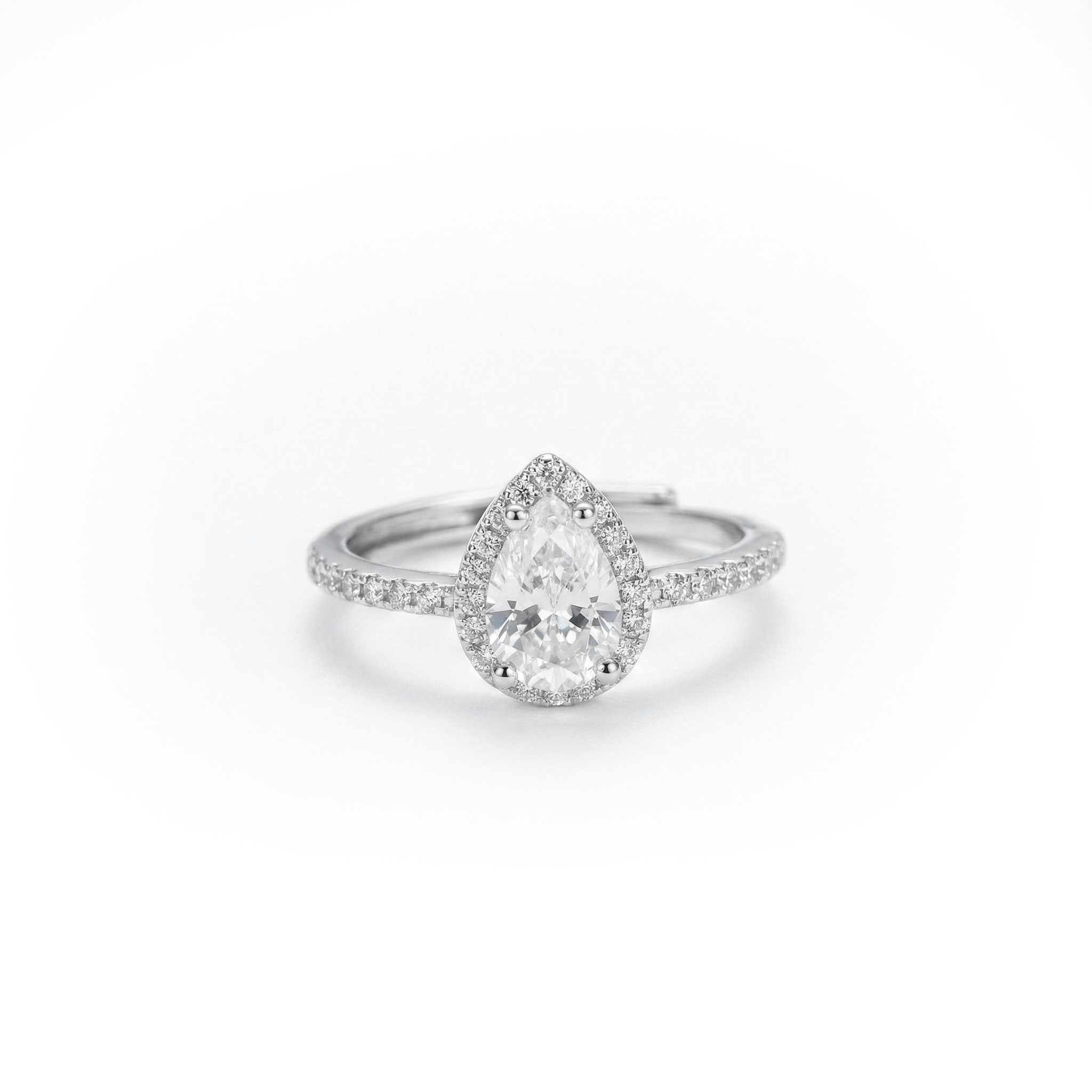 Princess Pear Diamond Ring