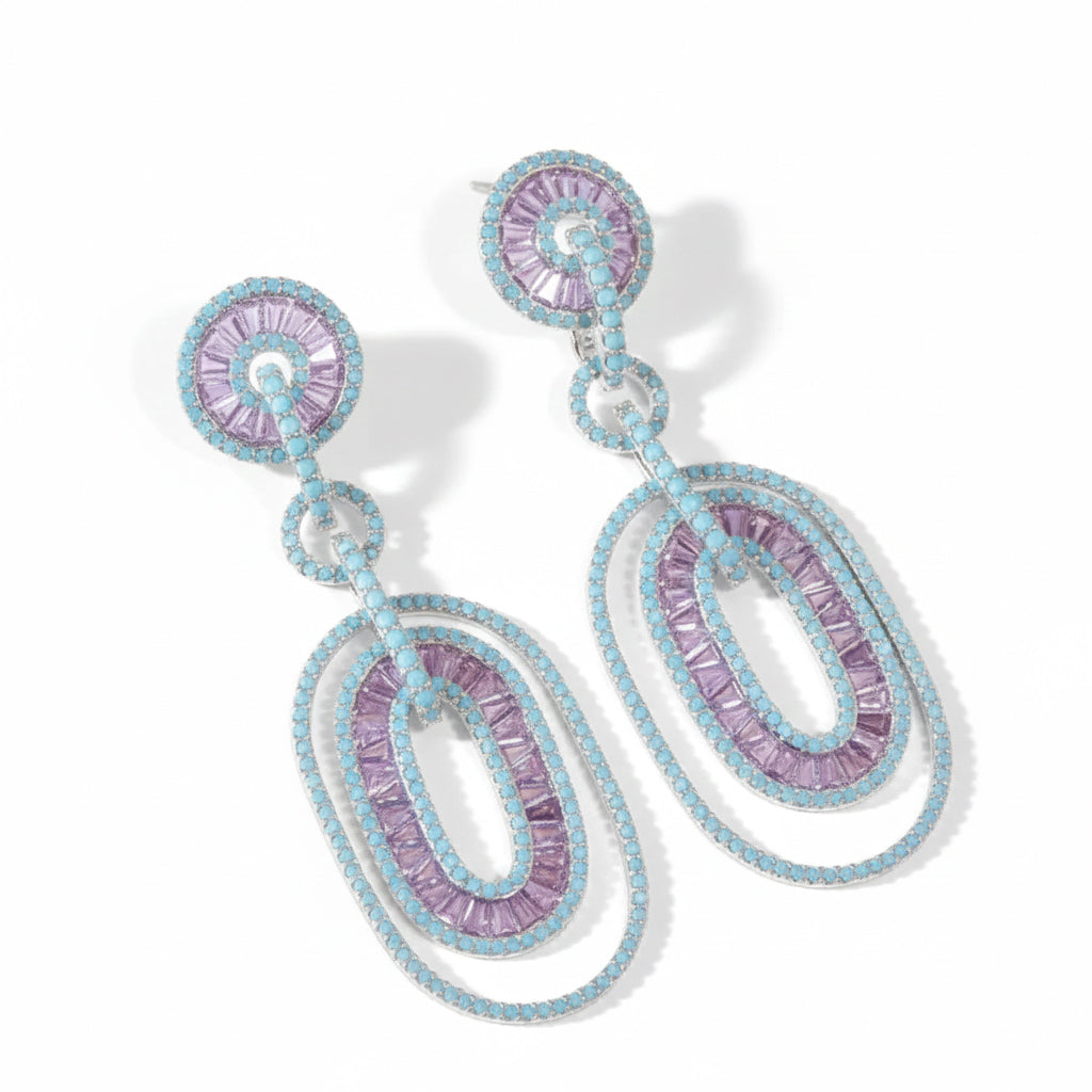 Shine Bound Ovals Earrings