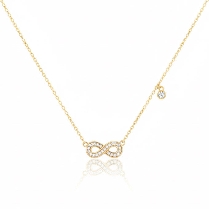 Glittering Infinity Necklace