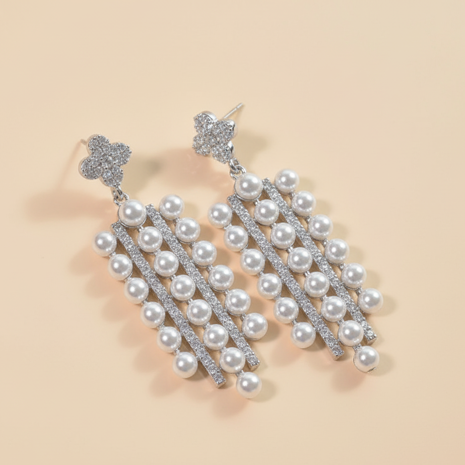 Pearl Cascade Earrings