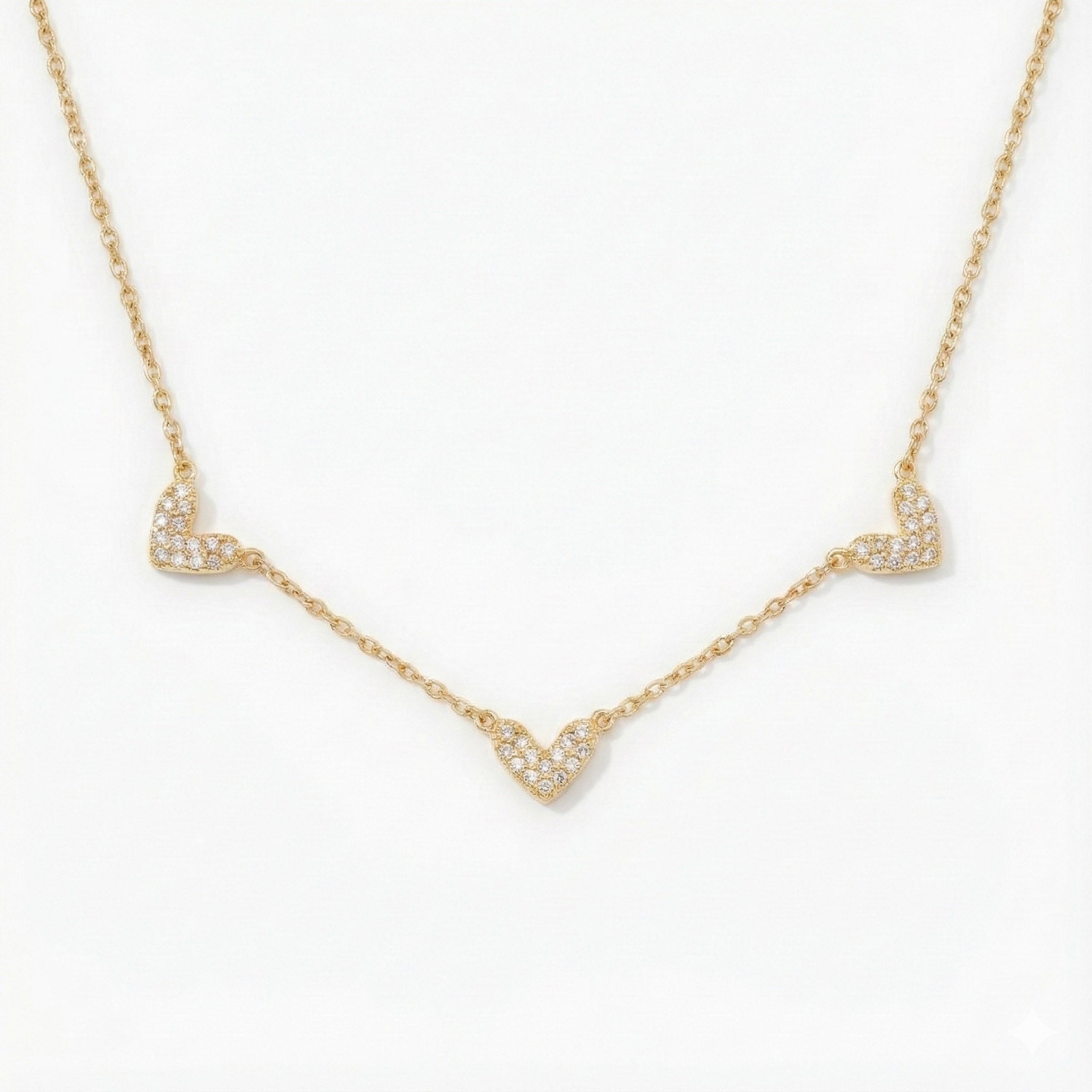 Triple Heart Necklace