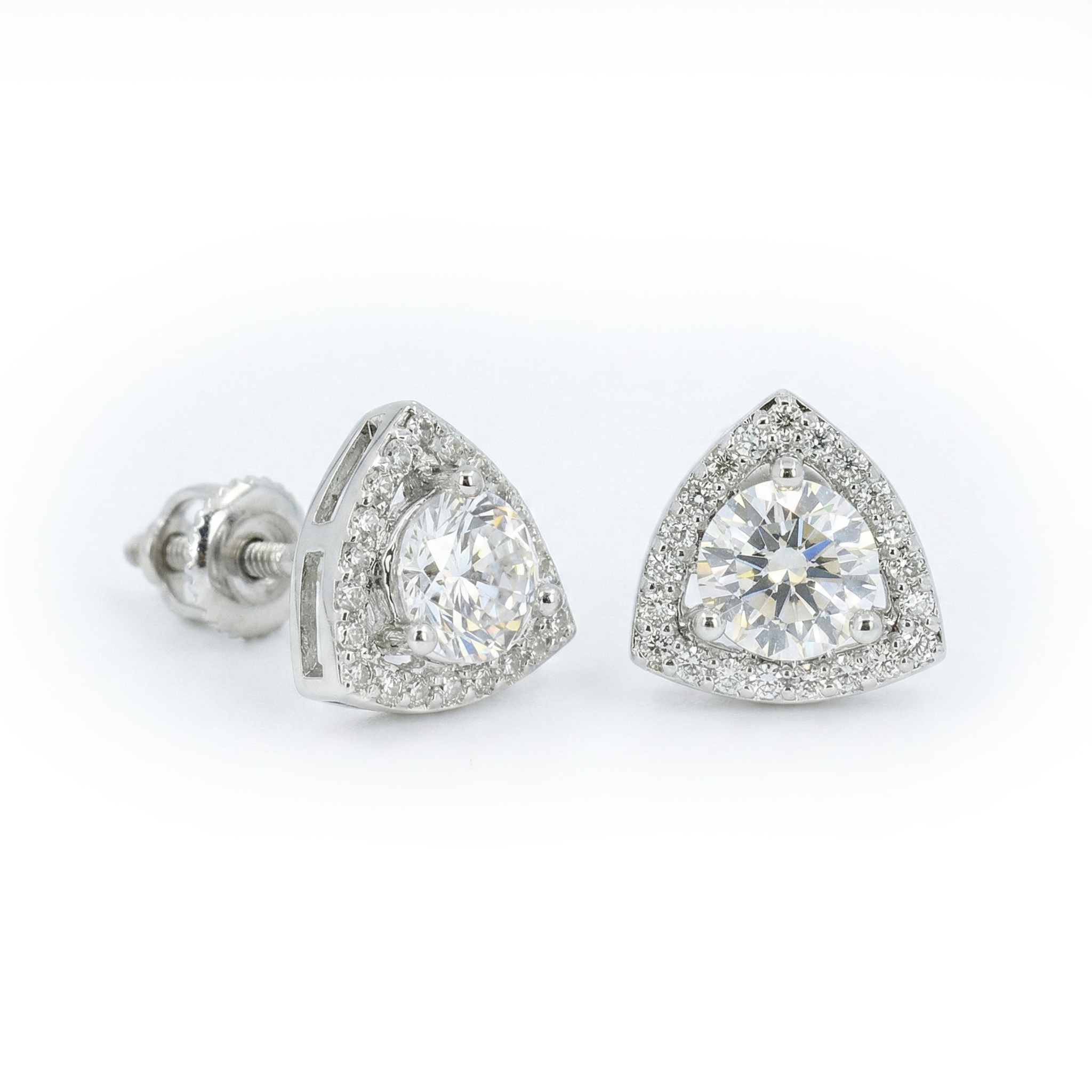 Diamond Triangle Studs