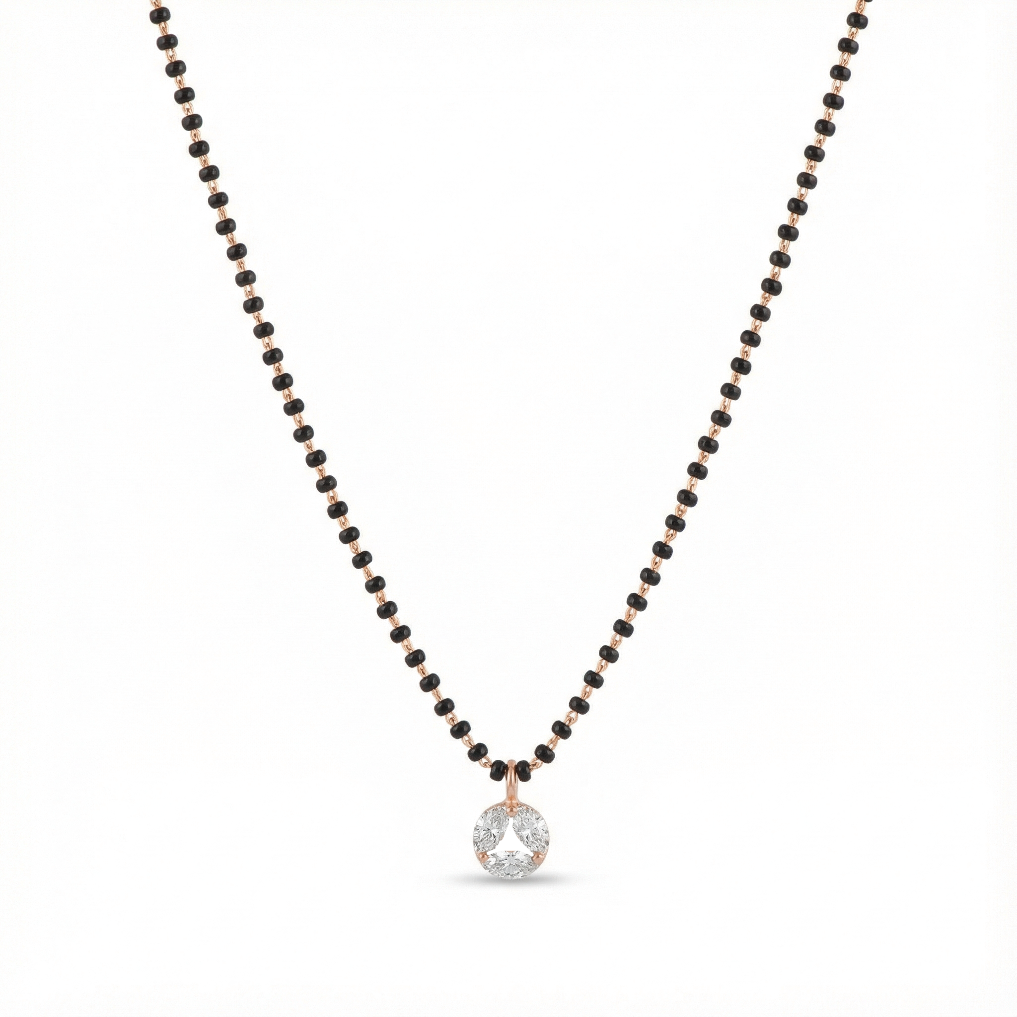 Trinity Diamond Mangalsutra Necklace