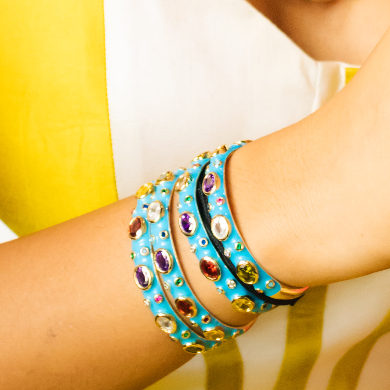 Pastel Rainbow Bangle Cuffs