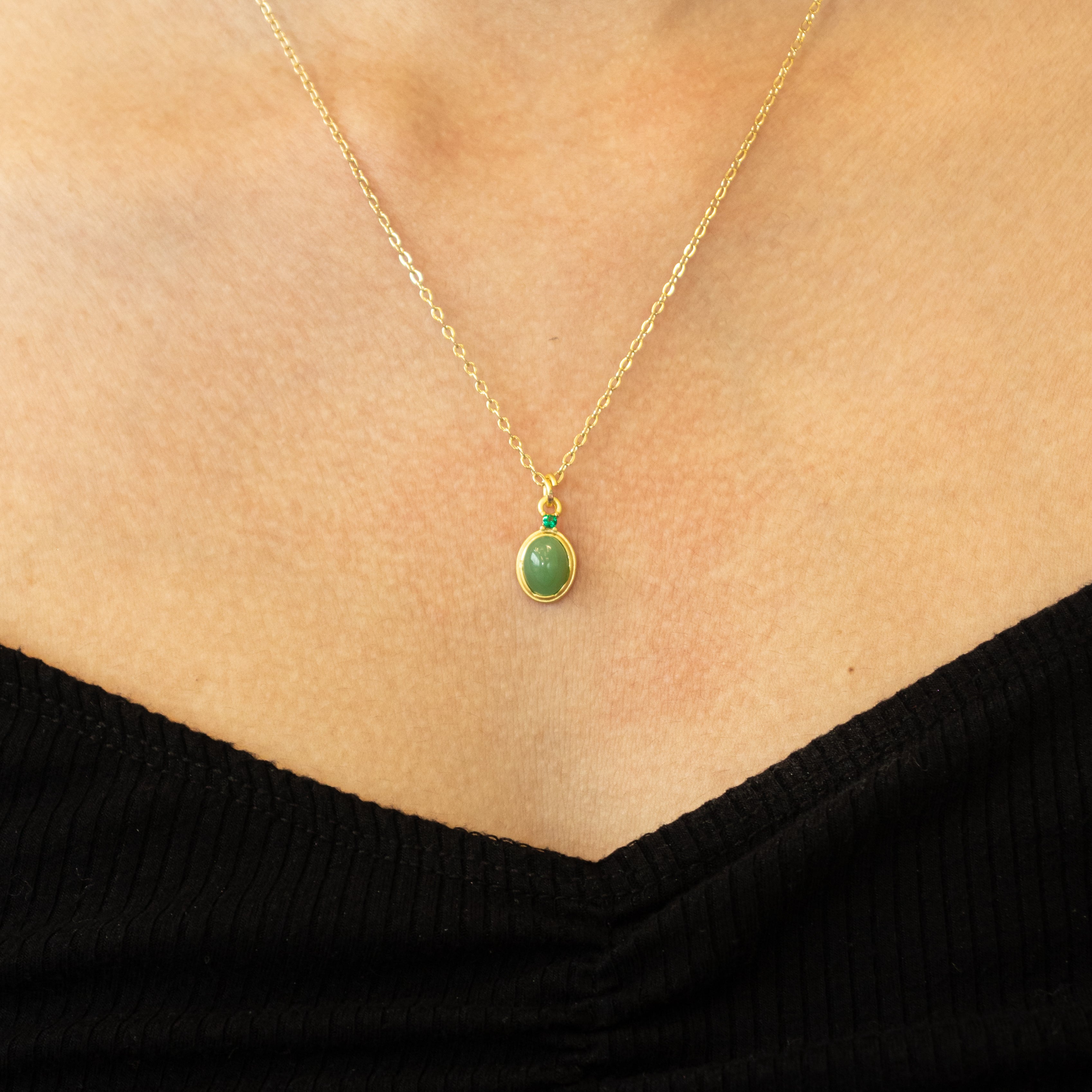 Green Stone Necklace