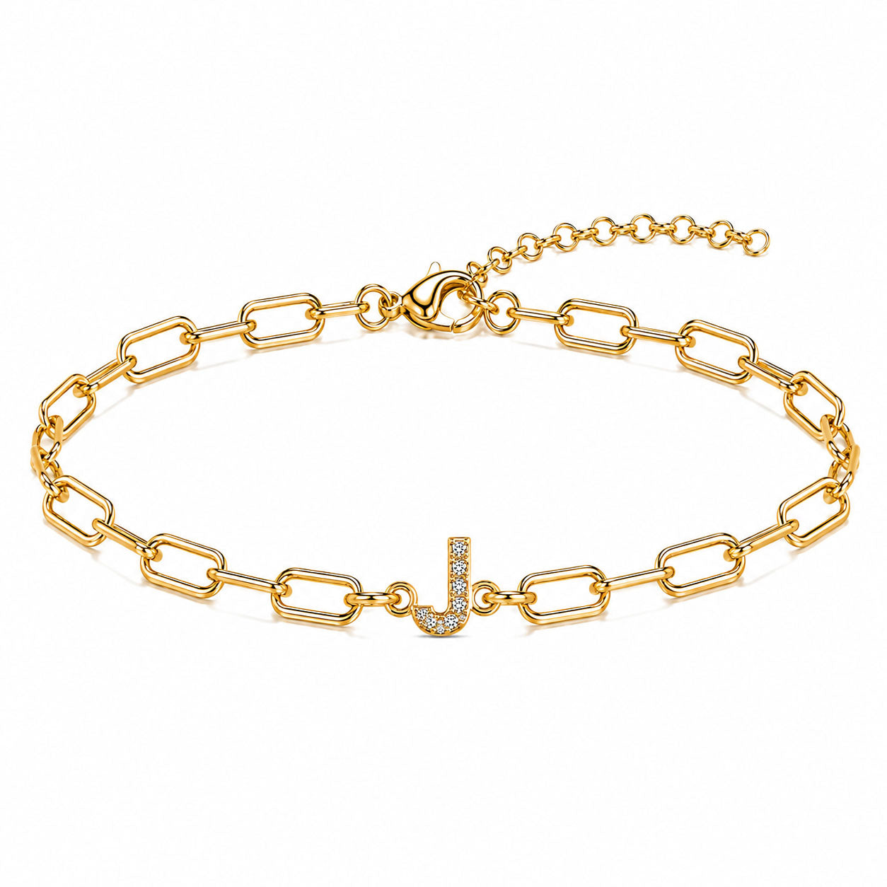 Initial Link Bracelet