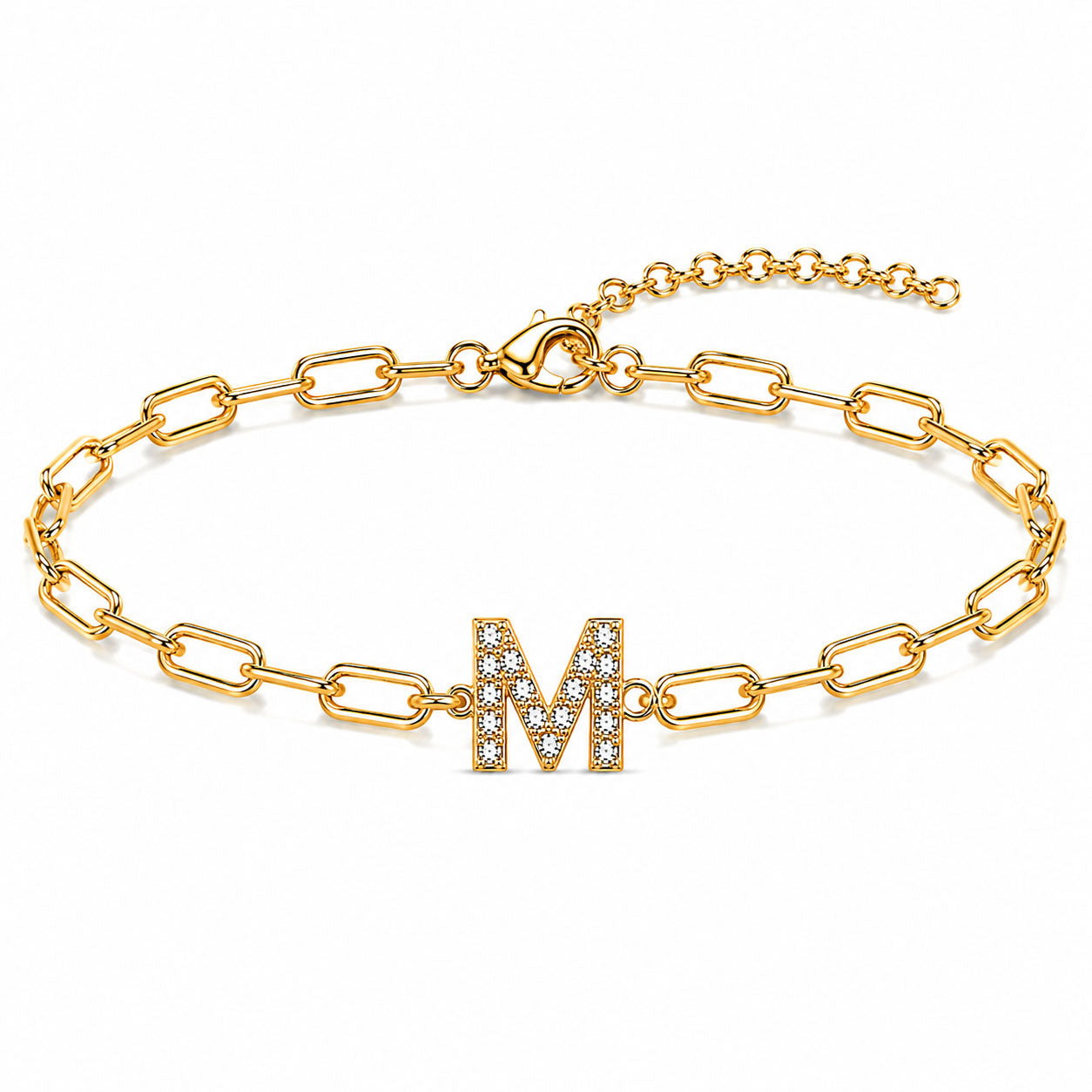 Initial Link Bracelet