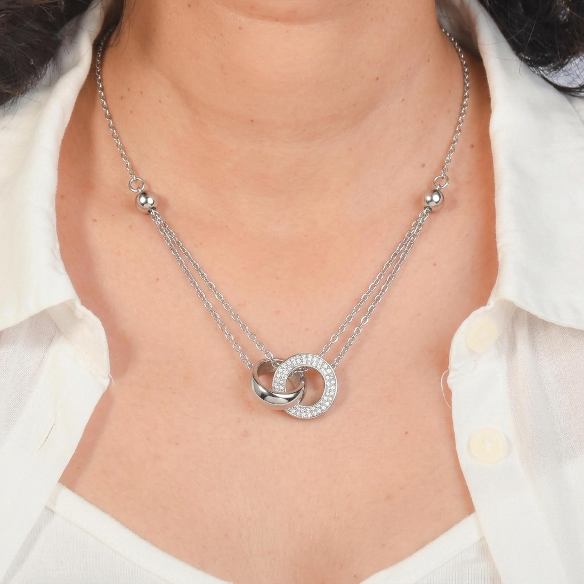 Eternal Orbit 925 Sterling Silver Necklace