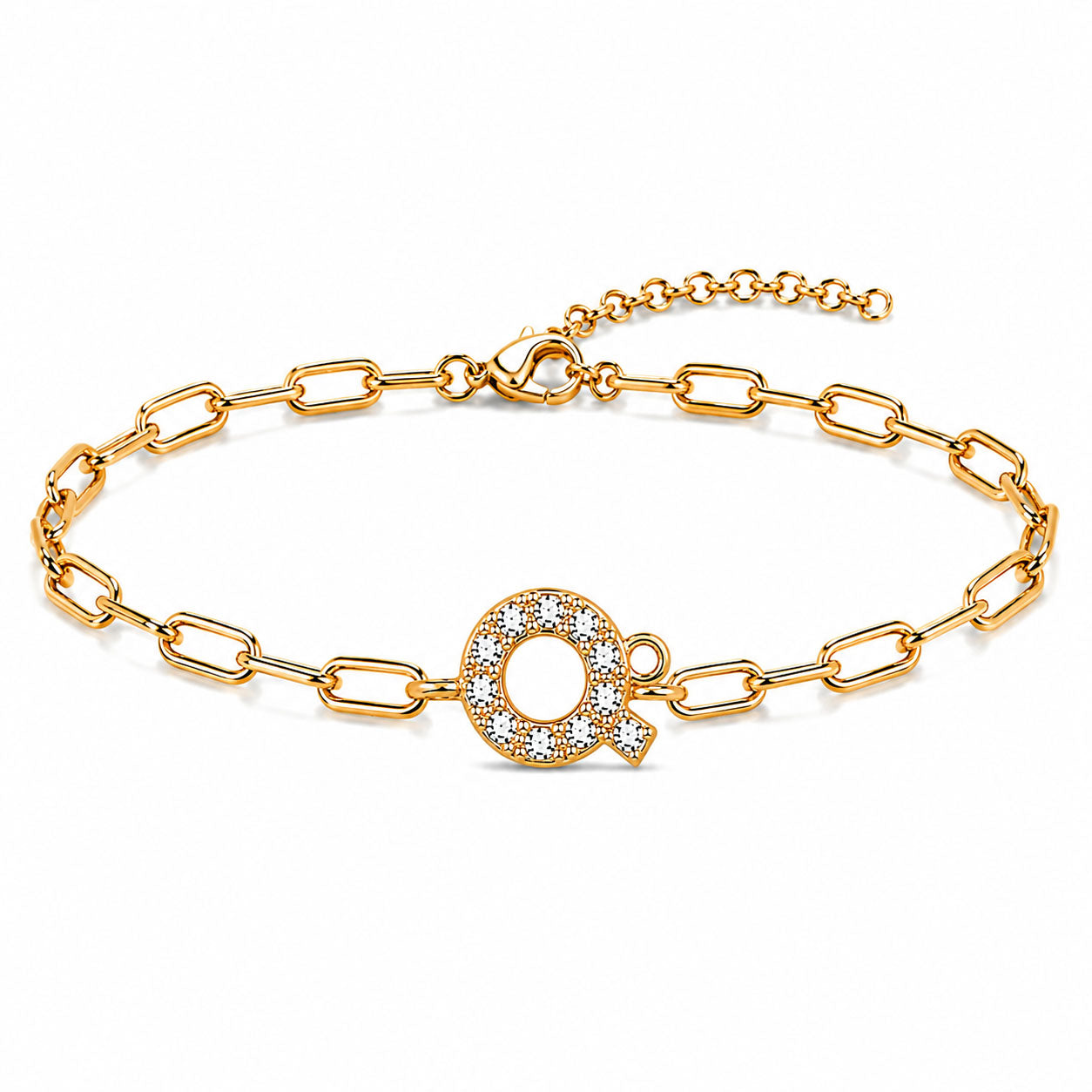 Initial Link Bracelet