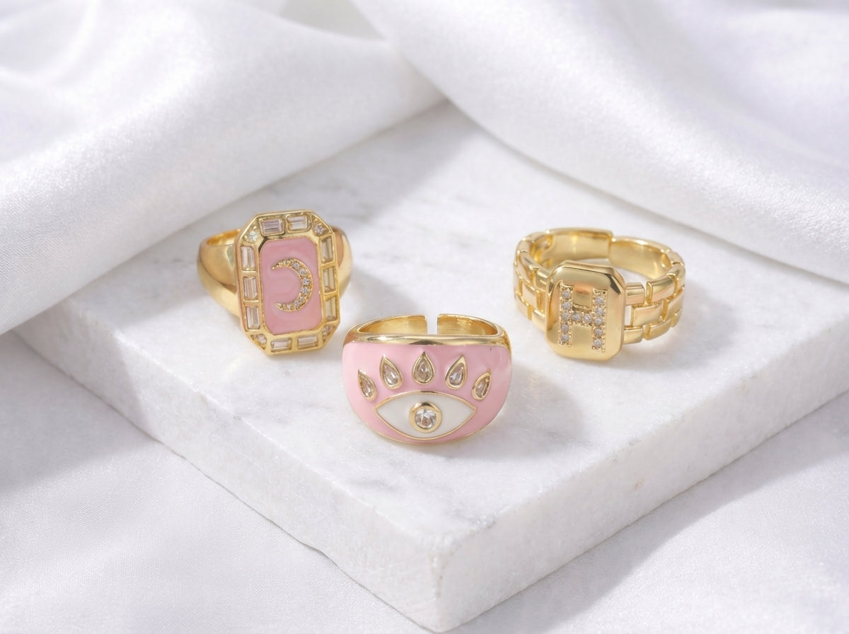 Pastel Essence Ring Stack