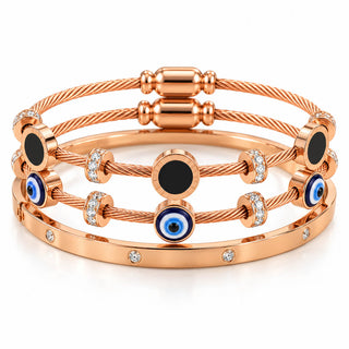 Roman Rose Stack | Anti-tarnish | Gold Plated