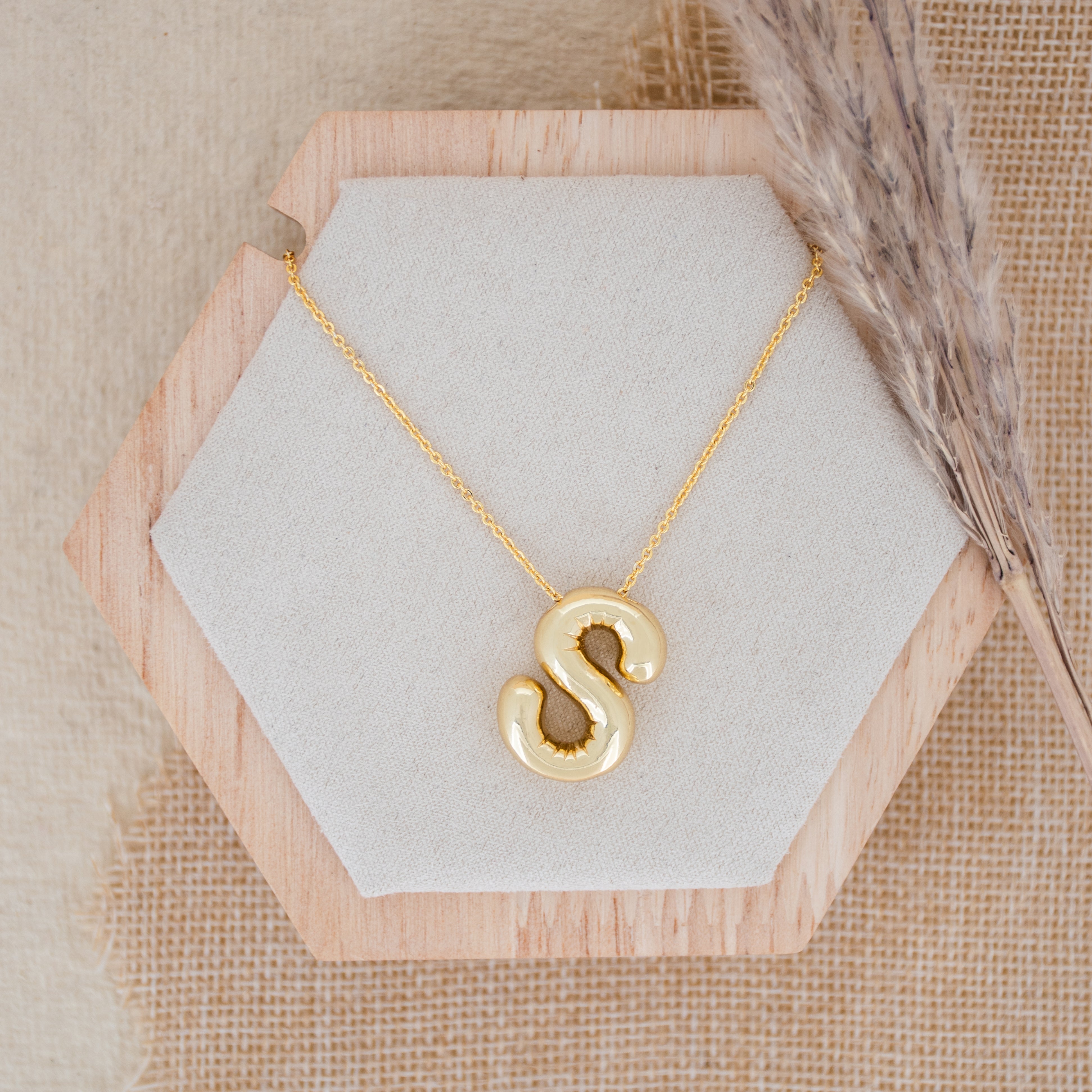Balloon Initial Necklace