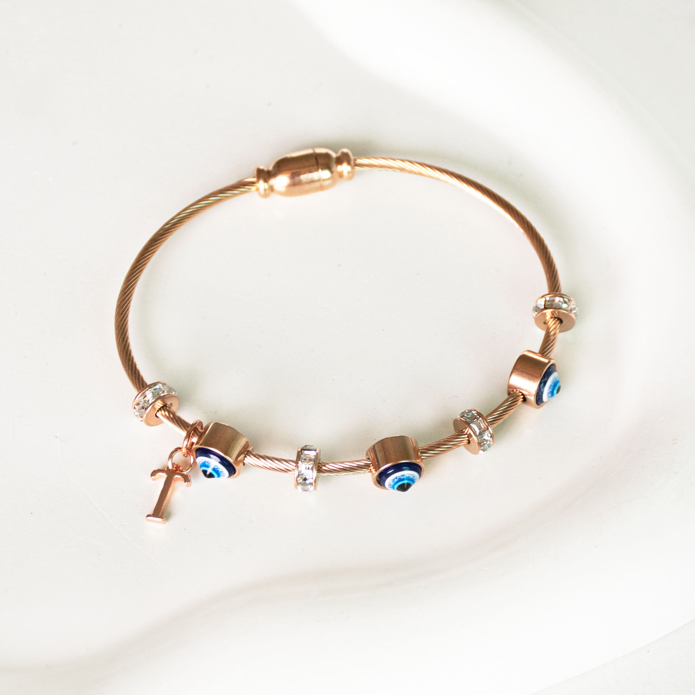 Classic Evil Eye With Personalized Initial