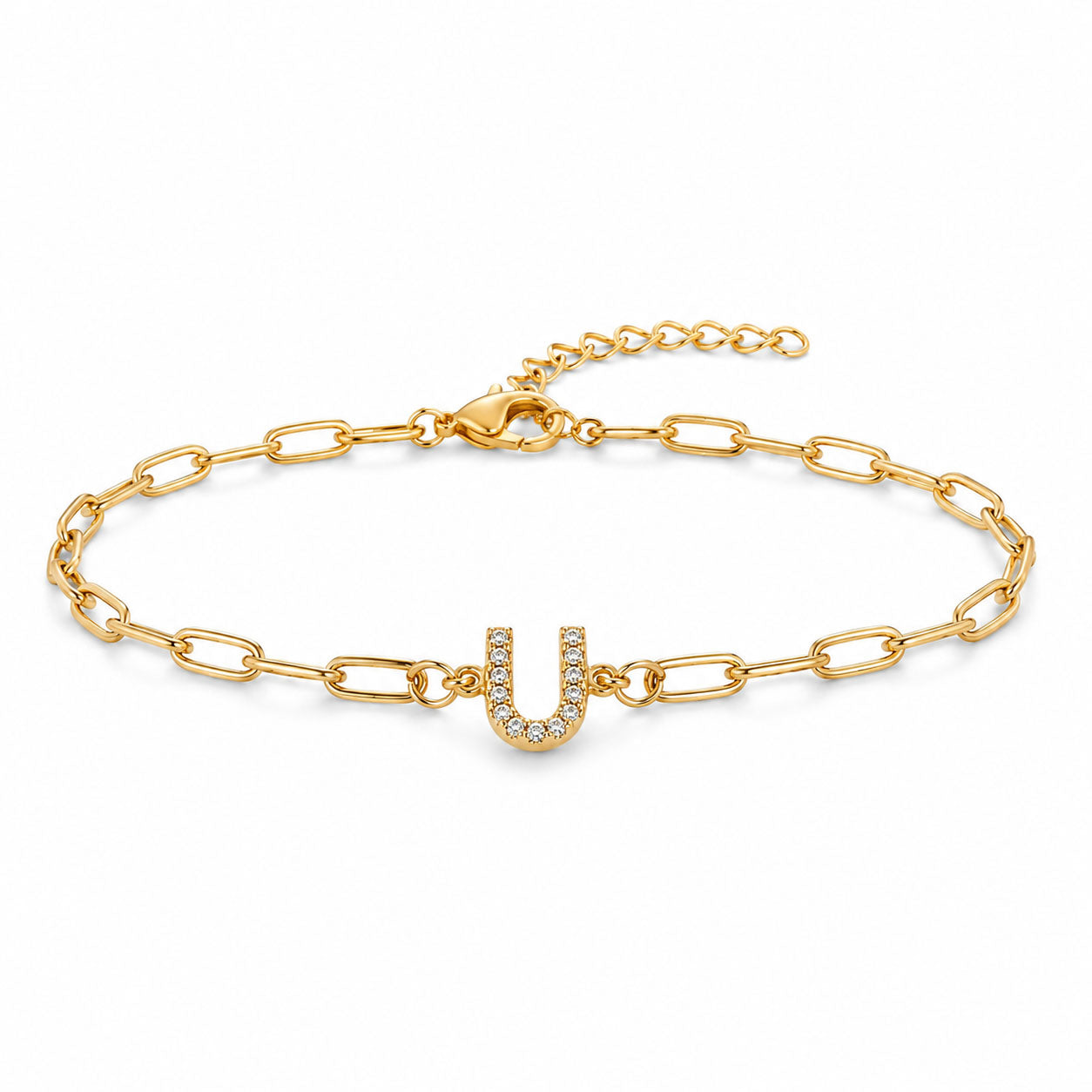 Initial Link Bracelet