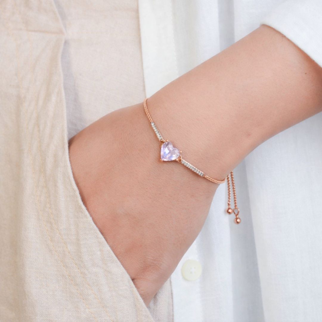 Pink Heart Bracelet
