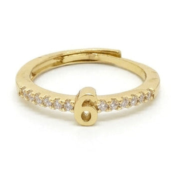 Personalized Number Ring | Anti-Tarnish | Adjustable
