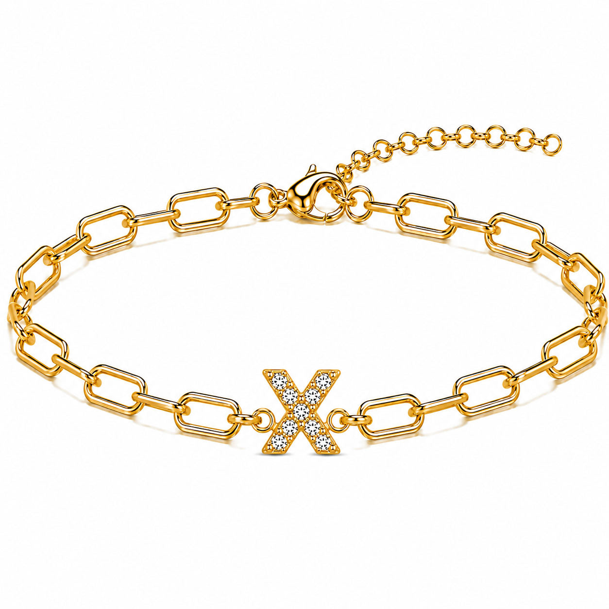 Initial Link Bracelet