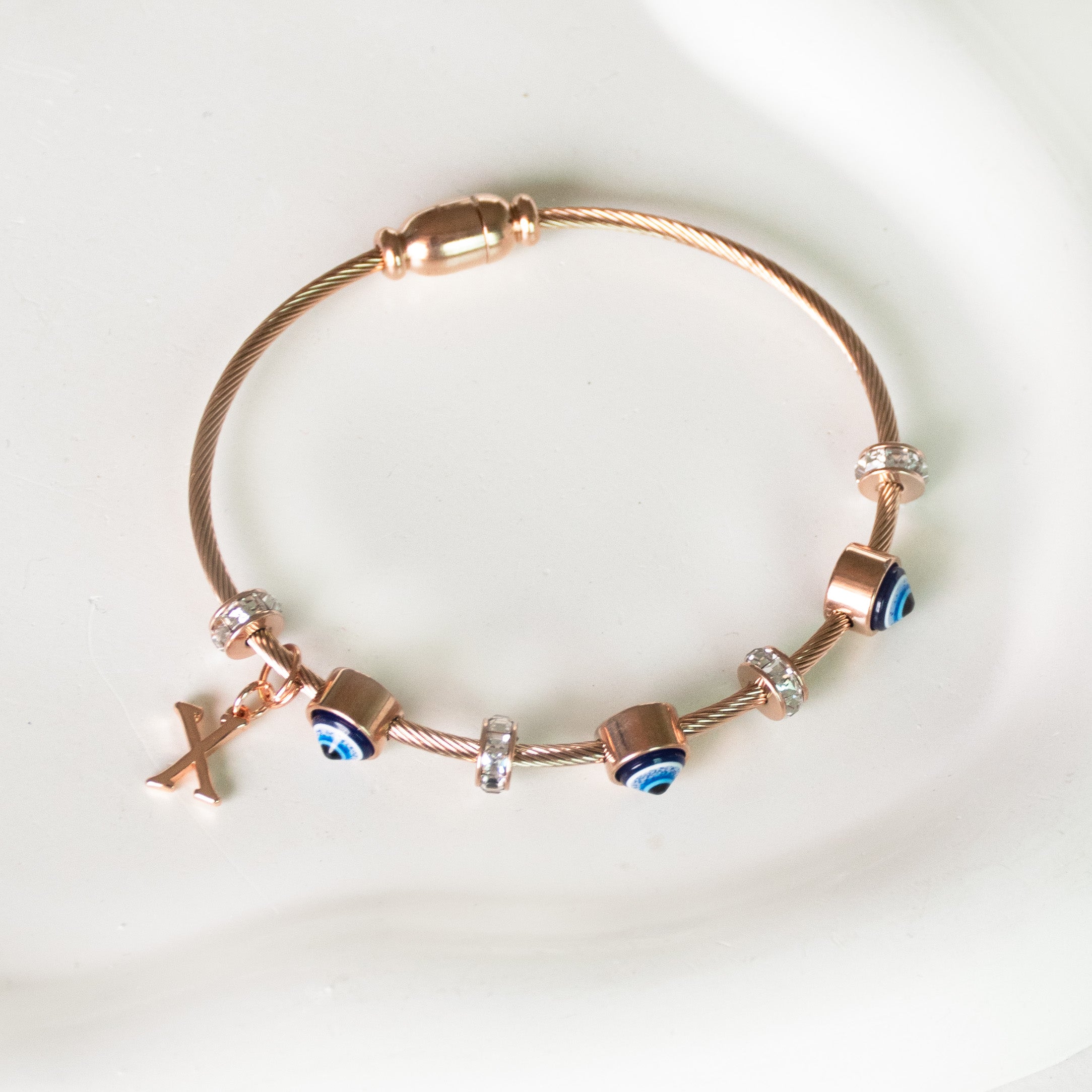 Classic Evil Eye With Personalized Initial