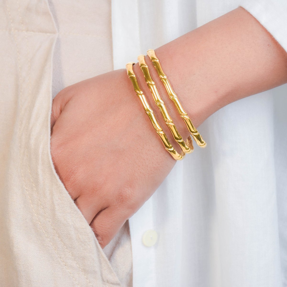 Bamboo Grove Cuff Bangle - Upakarnaproduct_type