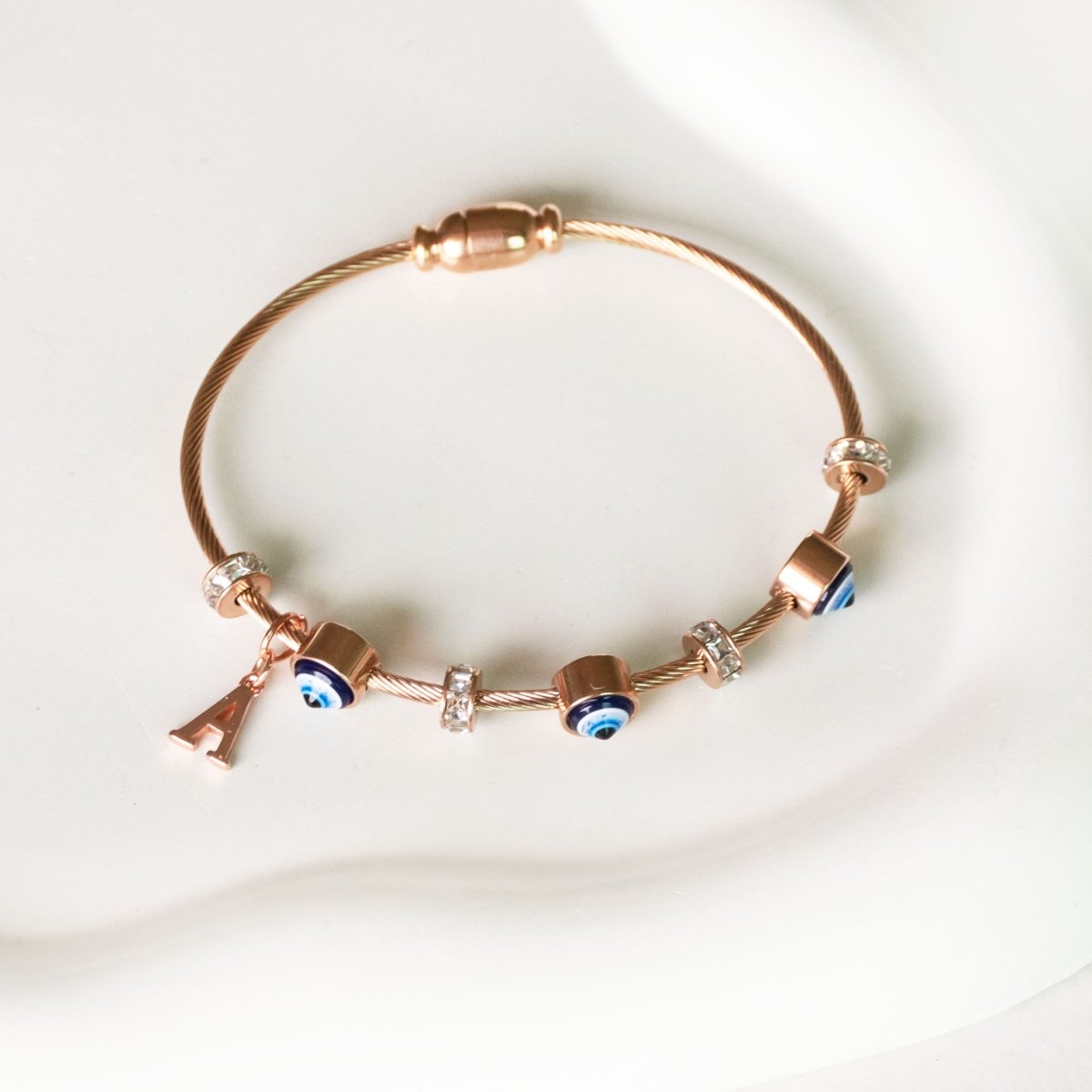 Classic Evil Eye With Personalized Initial - Upakarnaproduct_type
