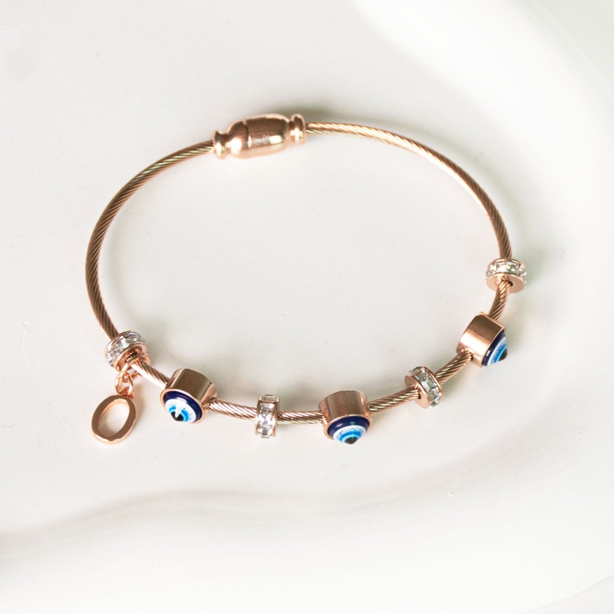 Classic Evil Eye With Personalized Initial - Upakarnaproduct_type