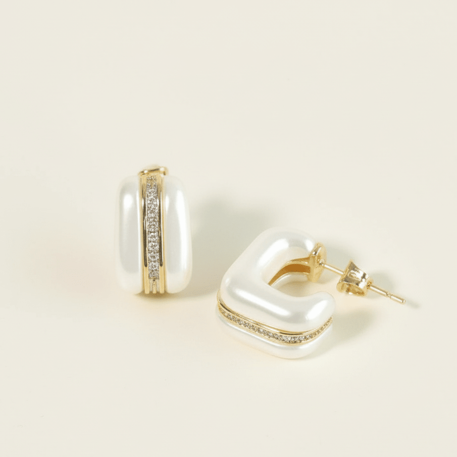 Classic Pearl Bar Earring - Upakarnaproduct_type