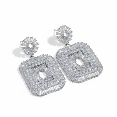 Classic Spark Square Earrings