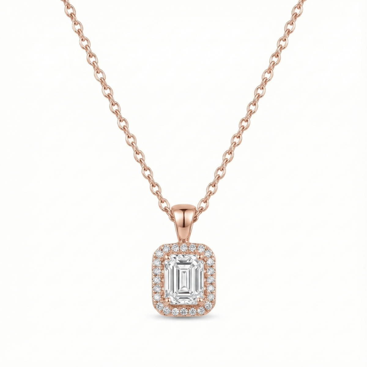 Classic Square Diamond Necklace - Upakarnaproduct_type