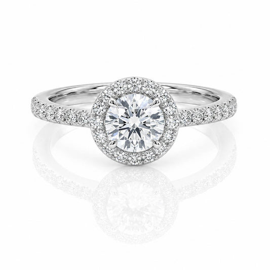 Clean Cut Halo Ring