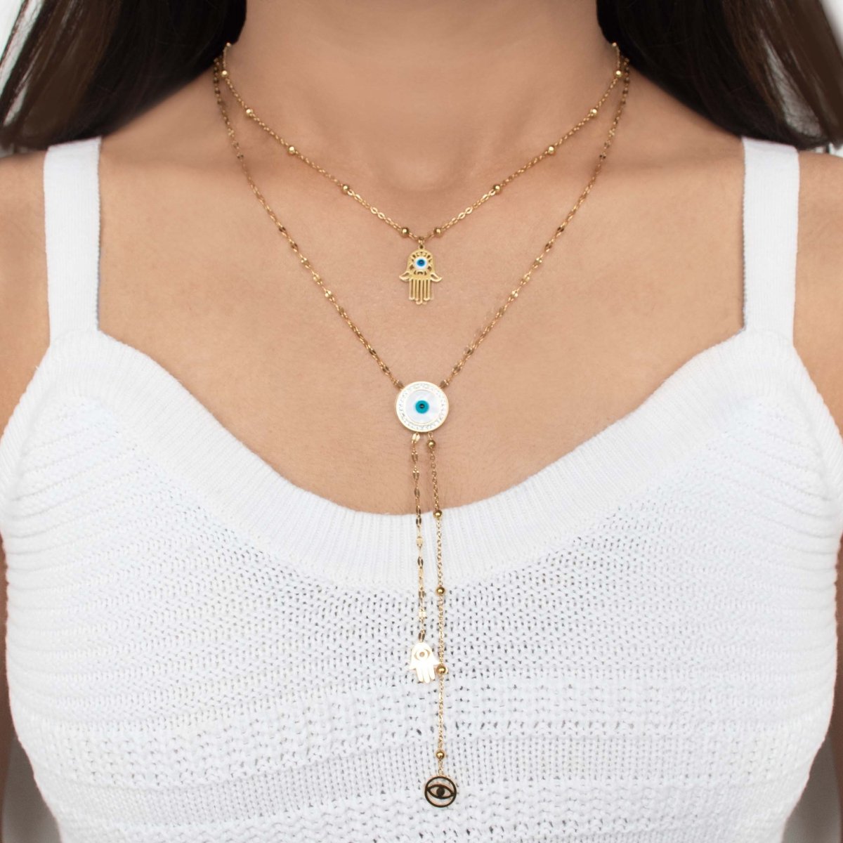 Collective Charm Layered Necklace - Upakarnaproduct_type