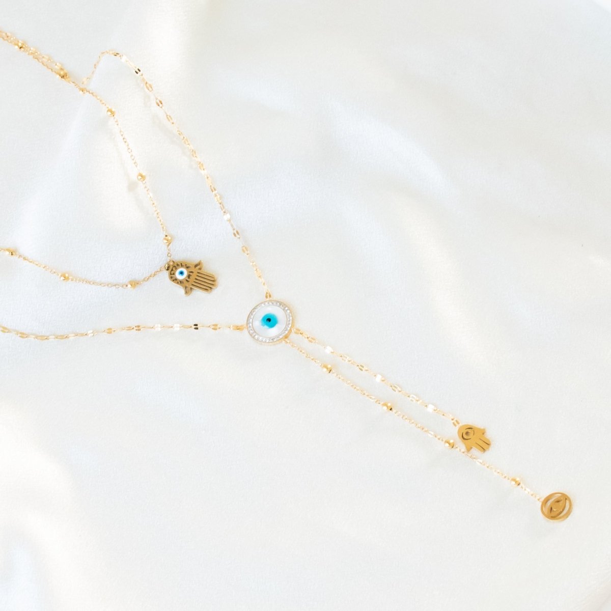 Collective Charm Layered Necklace - Upakarnaproduct_type