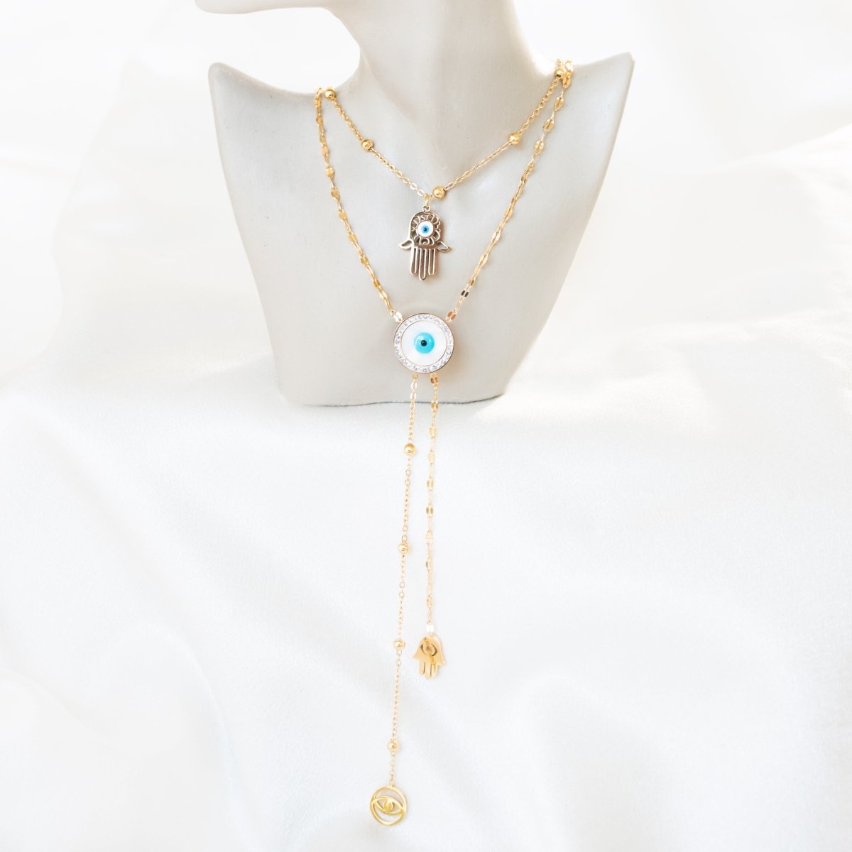 Collective Charm Layered Necklace - Upakarnaproduct_type