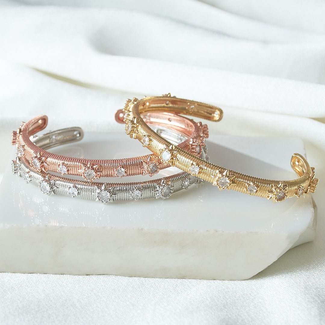 Crochet Studded Dainty Bangle - Upakarnaproduct_type