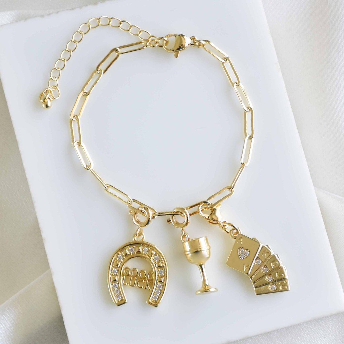 Custom Link Chain Bracelet / Necklace | Build Your Own Charm Story - Upakarnaproduct_type