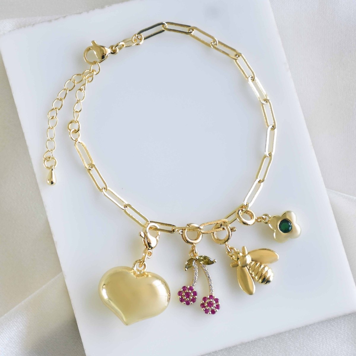 Custom Link Chain Bracelet / Necklace | Build Your Own Charm Story - Upakarnaproduct_type