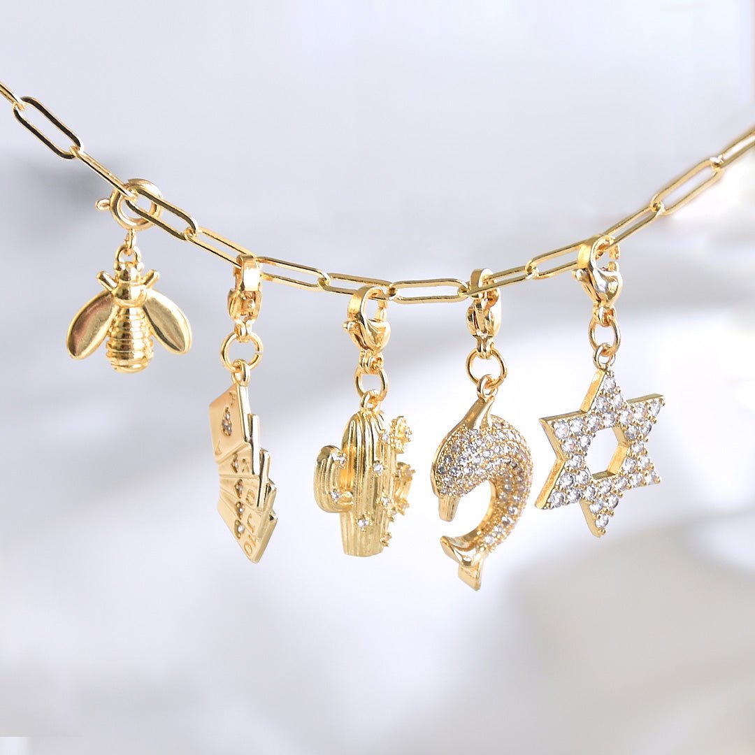 Custom Link Chain Bracelet / Necklace | Build Your Own Charm Story - Upakarnaproduct_type