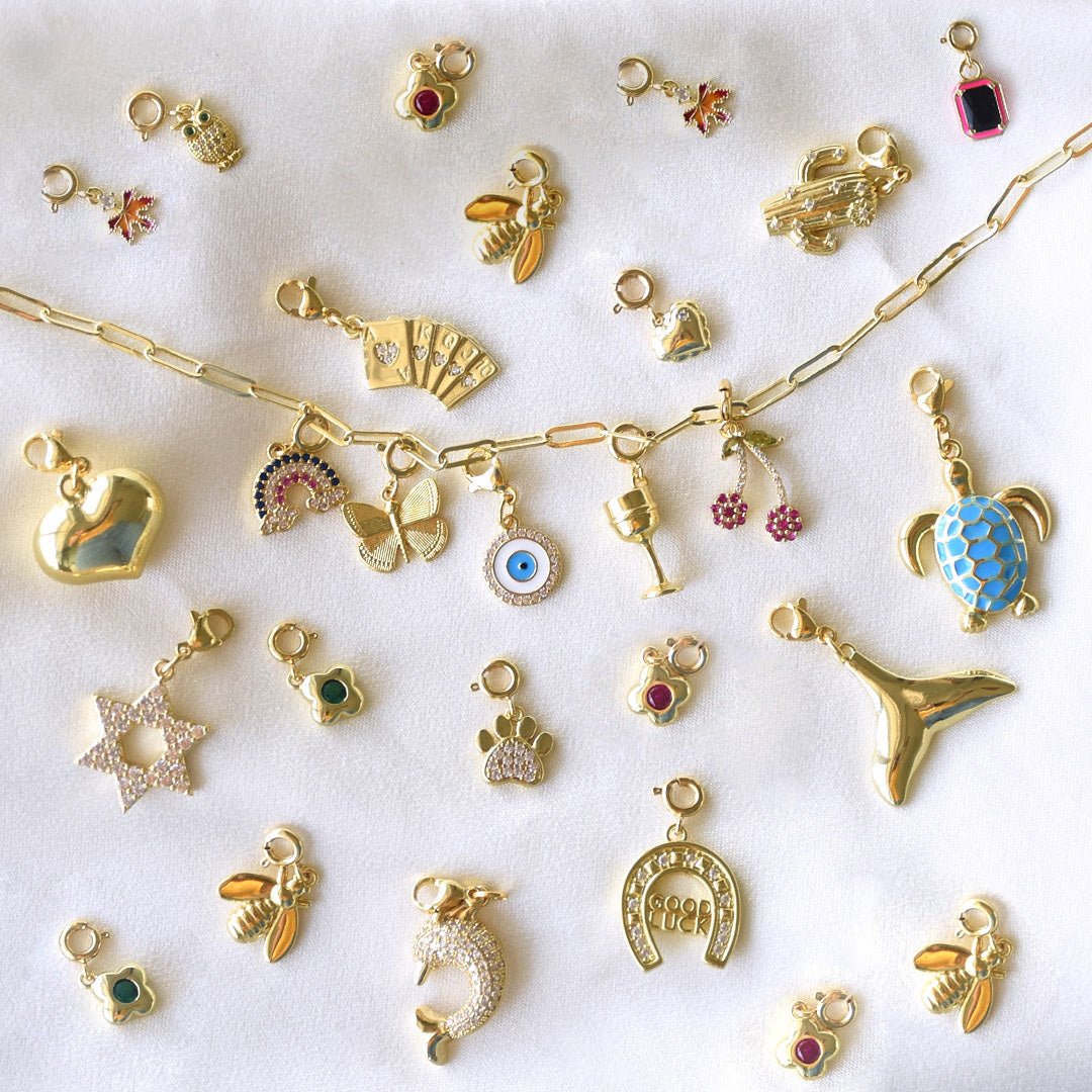 Custom Link Chain Bracelet / Necklace | Build Your Own Charm Story - Upakarnaproduct_type