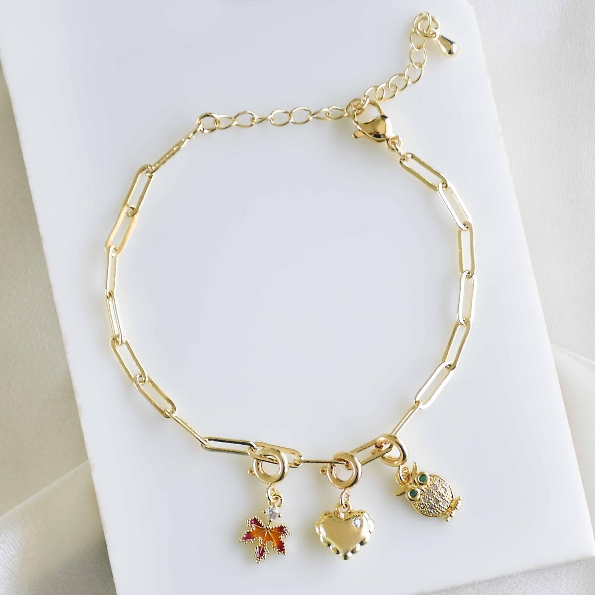 Custom Link Chain Bracelet / Necklace | Build Your Own Charm Story - Upakarnaproduct_type