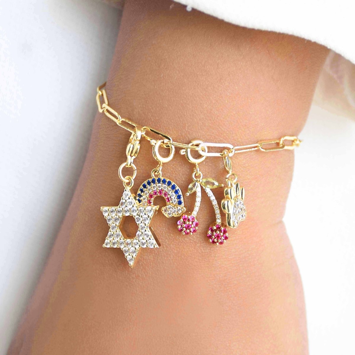 Custom Link Chain Bracelet / Necklace | Build Your Own Charm Story - Upakarnaproduct_type