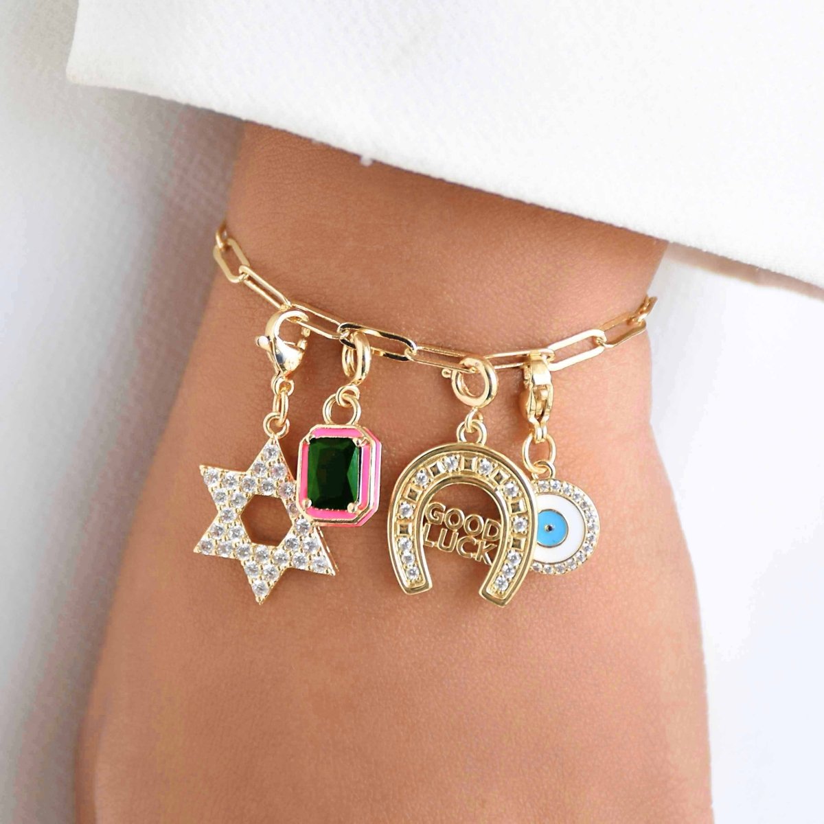 Custom Link Chain Bracelet / Necklace | Build Your Own Charm Story - Upakarnaproduct_type