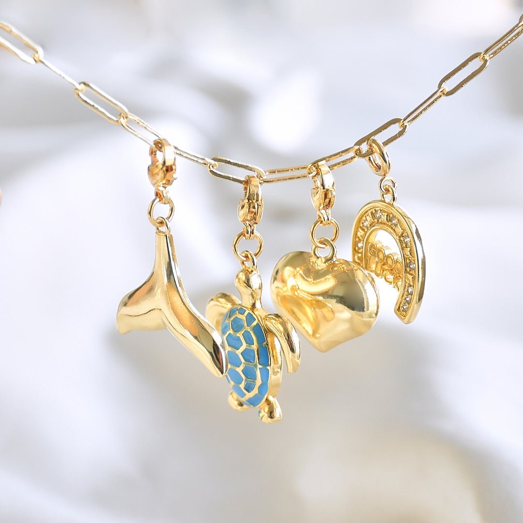 Custom Link Chain Bracelet / Necklace | Build Your Own Charm Story - Upakarnaproduct_type