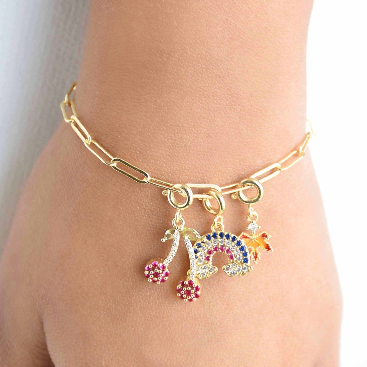 Custom Link Chain Bracelet / Necklace | Build Your Own Charm Story - Upakarnaproduct_type