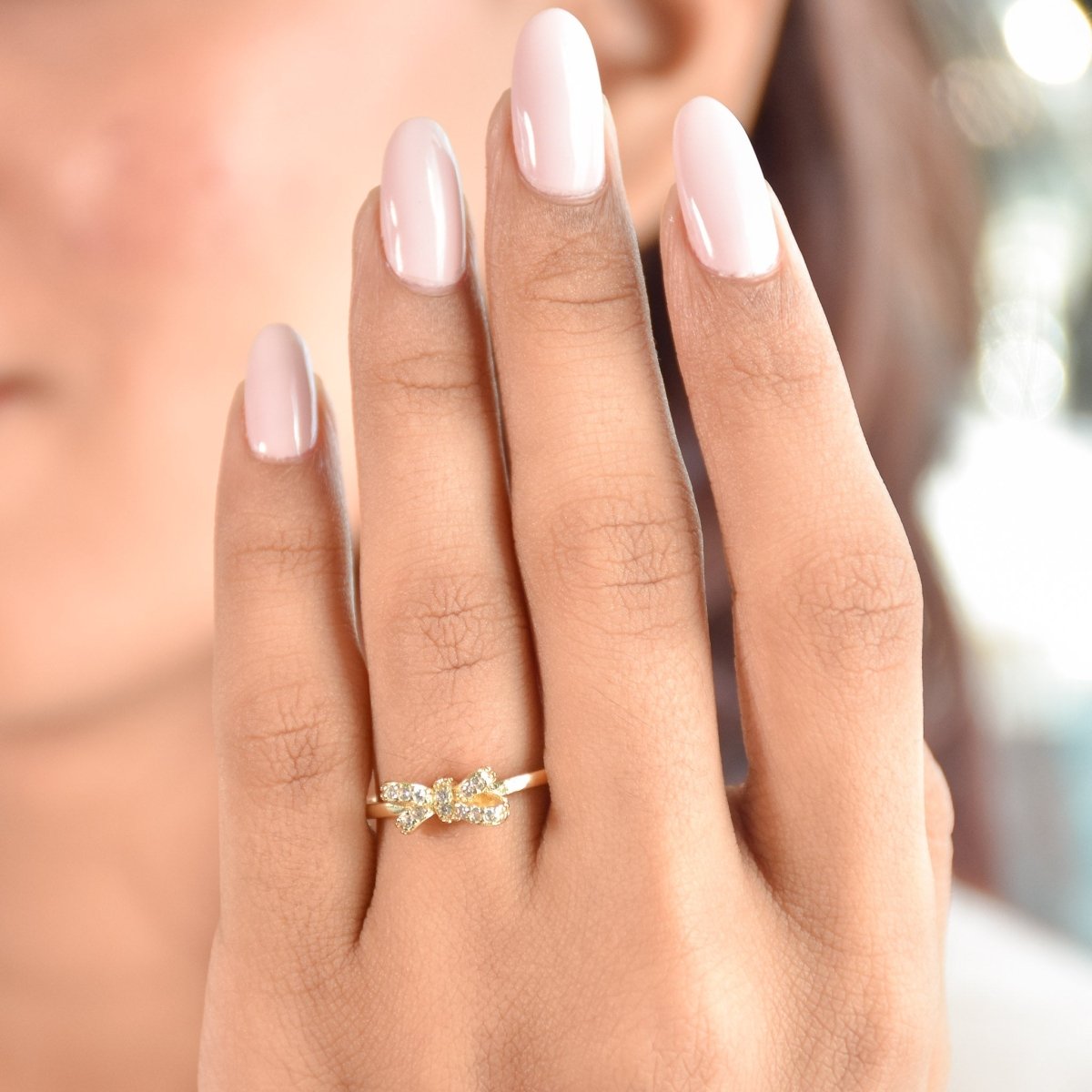 Dainty Bow Ring - Upakarnaproduct_type