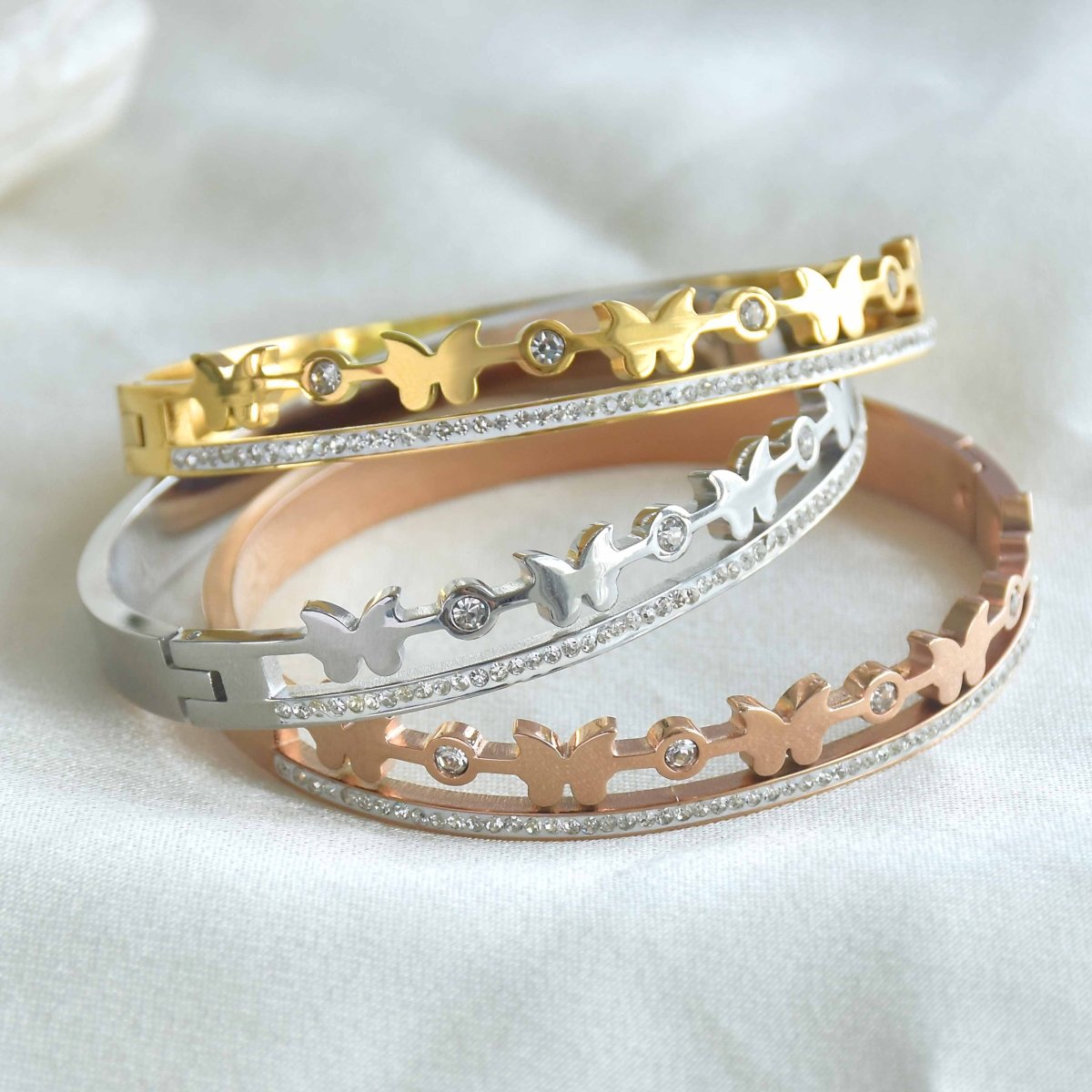Delicate Butterfly Bangle - Upakarnaproduct_type