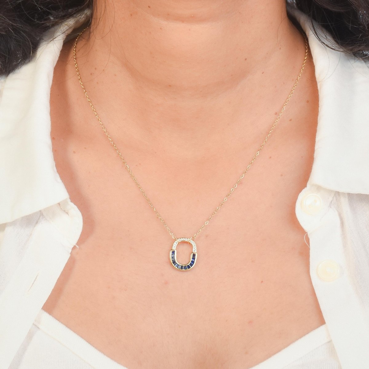 Diamond Arc Necklace - Upakarnaproduct_type
